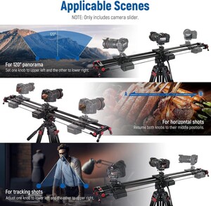 120cm Uzaktan Kumandalı & Motorlu Slider (APP) - Thumbnail