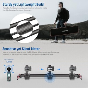 120cm Uzaktan Kumandalı & Motorlu Slider (APP) - Thumbnail