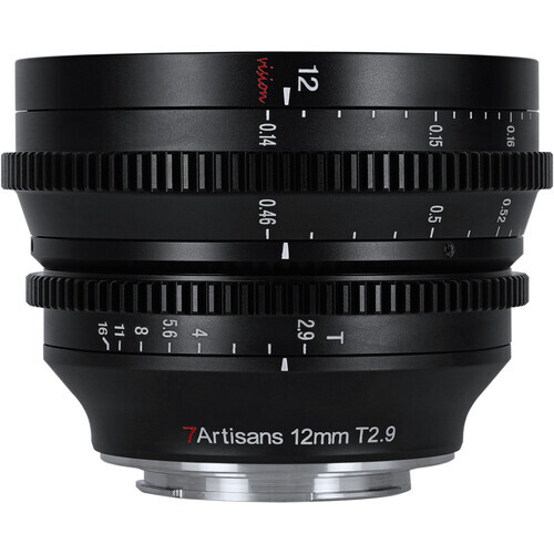 7Artisans 12mm T2.9 Vision Cine Lens (Sony E)