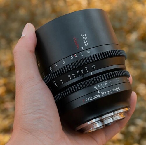 7Artisans 25mm T1.05 Vision Cine Lens (Sony E)