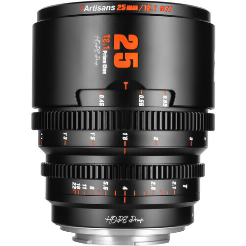 7Artisans 25mm T2.1 Hope S35 Cine Lens (Canon RF-S)