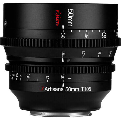 7Artisans 50mm T1.05 Vision Cine Lens (FujiFilm X)