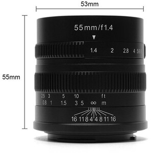 7Artisans 55mm F1.4 Lens (FujiFilm X) - Thumbnail