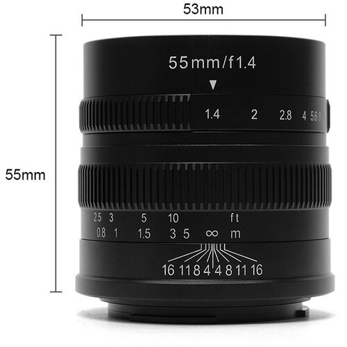 7Artisans 55mm F1.4 Lens (FujiFilm X)