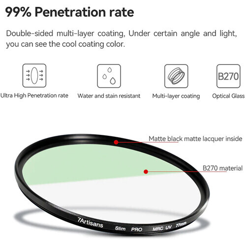 7Artisans 67mm MRC UV Filtre