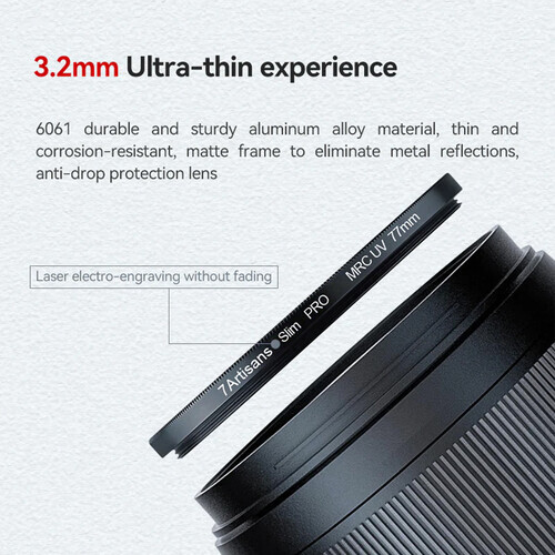 7Artisans 72mm MRC UV Filtre