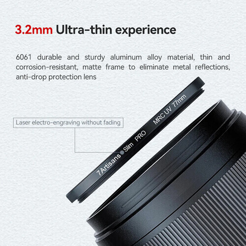 7Artisans 82mm MRC UV Filtre