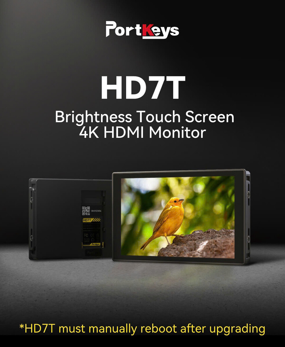 Portkeys HD7T 7 inç dokunmatik kamera monitörü