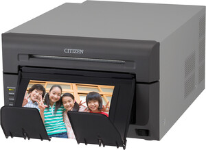 Citizen CX-02 Termal Fotoğraf Yazıcısı - baskı çıkışı ve ön görünüm