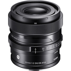 Sigma 50mm F2 DG DN Contemporary Leica L bayonet ve lens kapağı