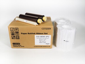 Citizen CX-02 10x15/15x20cm Kağıt & Ribbon (CX2-68-2PC) - kutu, kâğıt ruloları ve şeritler