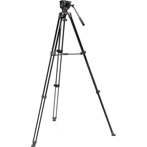 Manfrotto MVK500XAM 500X Video Tripod Kiti - tam yüksekliğe açılmış MVT502AM ikiz bacaklı ayak