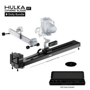 Trexo Hulka ST Cinema Slider Dolly Bundle - paket içeriği ve kurulum görünümü