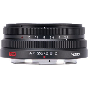 Viltrox AF 26mm f/2.8 EVO Lens (Nikon Z) - yandan görünüm ve diyafram halkası