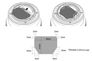 Tamron 12-20mm f/2.8 VXD Lens (Nikon Z) - Nikon Z sürümünün arka filtre yuvası ve yaprak filtre ölçüleri