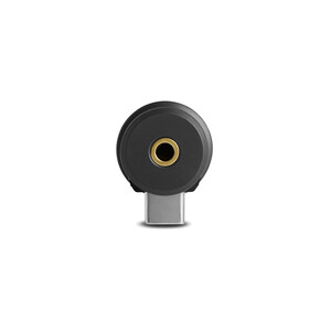 Rode VideoMic Me-C+ - arka uçtaki 3,5 mm kulaklık çıkışı ve USB-C konnektörü