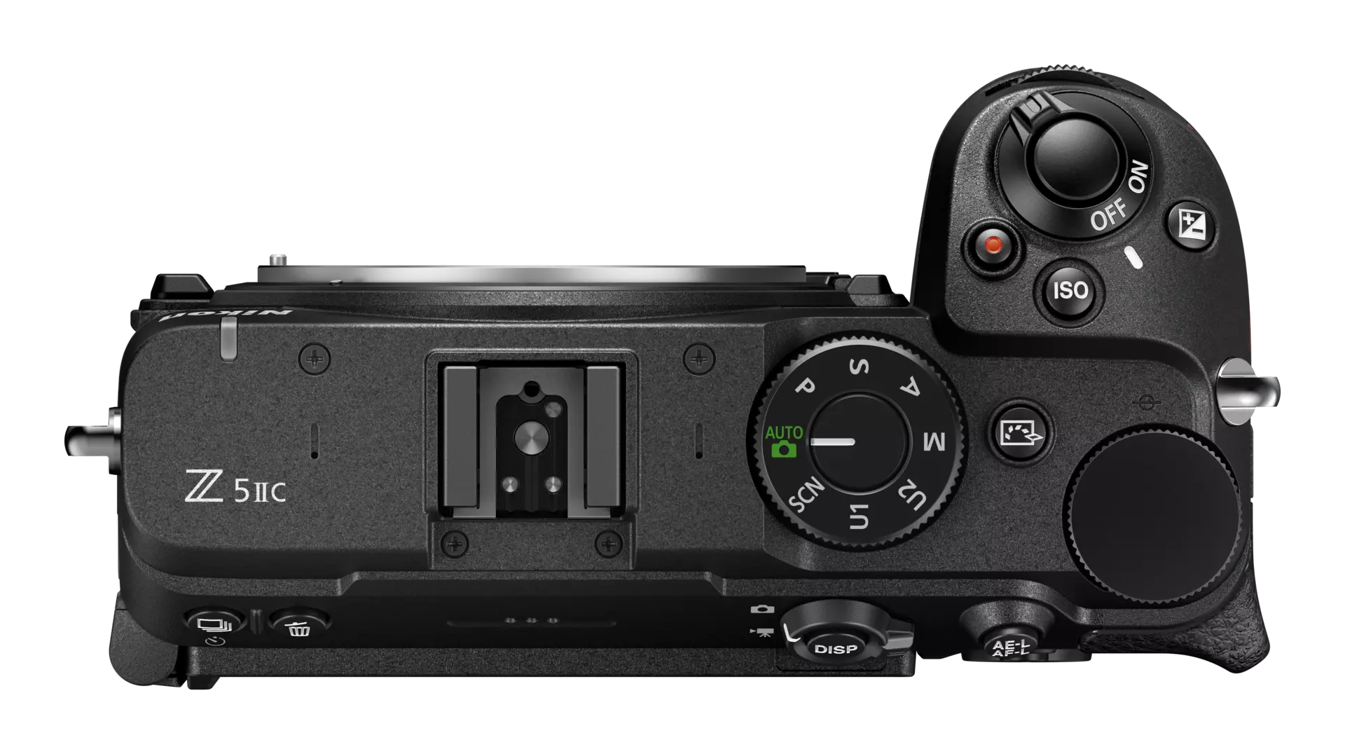 Nikon Z5 IIC siyah gövde üst görünüşü ve kumandaları