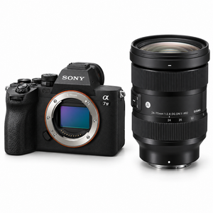 Sony A7 IV Body + Sigma 24-70mm F2.8 DG DN II Art Lens (Sony E) Kit - gövde ve lens birlikte