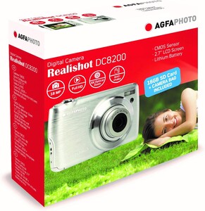 AgfaPhoto Realishot DC8200 Dijital Kamera (Gri / Gümüş) - Thumbnail