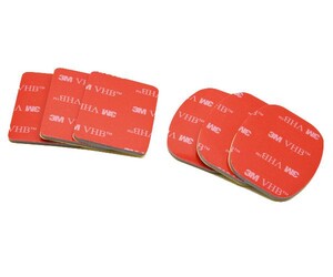 Sanger - Aksiyon Kamera 3 Oval 3 Düz Yapışkan Aparat