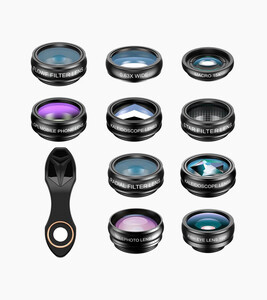 Apexel - Apexel 10'u 1 Arada Telefon Lens Kiti
