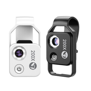 Apexel - Apexel 200X Akıllı Telefon Mikroskobu (LED Dolgu Işıklı)