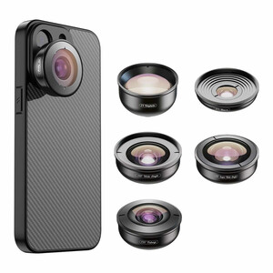Apexel - Apexel 4K Profesyonel 5'i 1 Arada Lens Kiti
