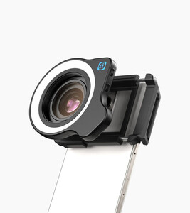 Apexel - Apexel ZoomMacro 10-20X Zoom Makro Lens ve Halka Işık Seti
