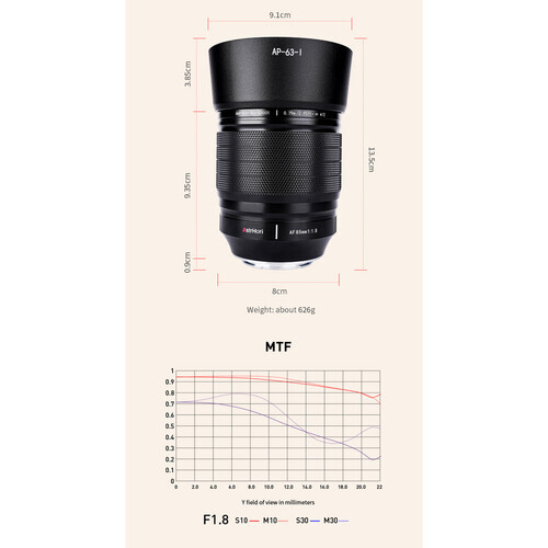AstrHori 85mm f/1.8 Autofocus Lens (Nikon Z)