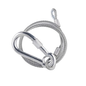 Avenger Safety Cable, 100cm/39.4'' Rigging w/Screw Lock 4mm Ø C155 - Thumbnail