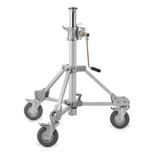 Avenger Strato Safe Crank-Up Stand 1 R Hard Wheels, Braked B7018