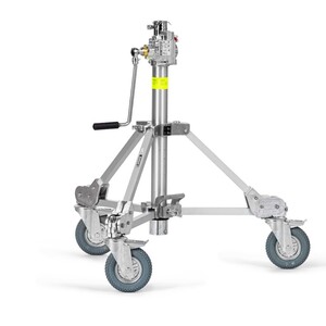 Avenger Strato Safe Crank-Up Stand 1 R Hard Wheels, Braked B7018 - Thumbnail