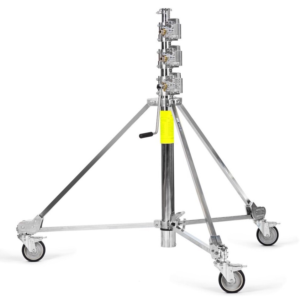 Avenger Strato Safe Crank-up Stand 2r Hard Wheels, Braked B7040cs-1