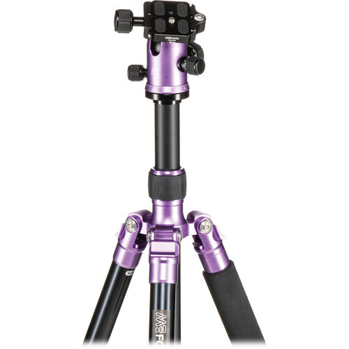Benro MeFOTO A-1350Q1P RoadTrip Aluminum Travel Tripod Kit (Purple)