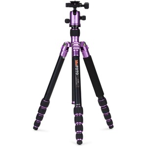 Benro - Benro MeFOTO A-1350Q1P RoadTrip Aluminum Travel Tripod Kit (Purple)