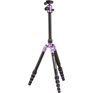Benro - Benro MeFOTO A-1350Q1P RoadTrip Aluminum Travel Tripod Kit (Purple) (1)