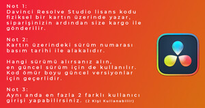 Blackmagic Design DaVinci Resolve Studio 20 (Aktivasyon Kartı) - Thumbnail