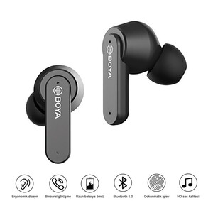 Boya - Boya BY-AP4 Kablosuz Bluetooth Kulaklık Siyah (1)
