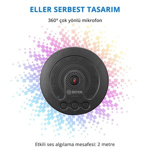 Boya BY-BMM400 Hoparlörlü USB Konferans Mikrofonu - Thumbnail