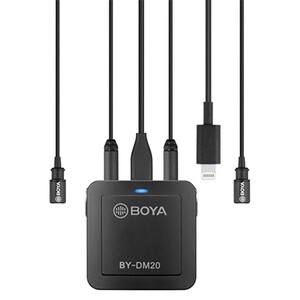 Boya - Boya BY-DM20 Pc Telefon İkili Yaka Mikrofonu Kit (1)