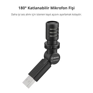 Boya BY-M100UA Kompakt USB Bilgisayar Mikrofonu - Thumbnail