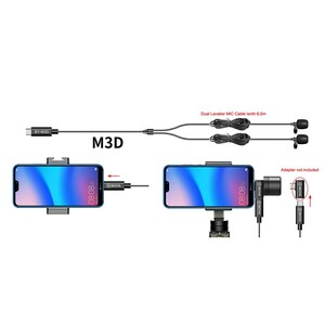 Boya BY-M3D Type-c Telefon İkili Yaka Mikrofonu - Thumbnail