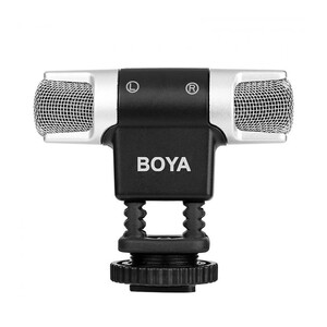 Boya BY-MM3 Çift Kafa Mini Stereo Mikrofon - Thumbnail