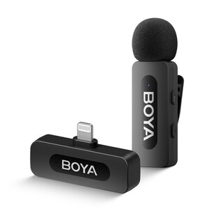 BOYA - Boya BY-V1 Wireless Tekli Yaka Mikrofonu Lightning (Yeni Versiyon)