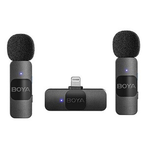 BOYA - Boya BY-V2 Ultra Kompakt Iphone İkili Kablosuz Mikrofon (Lightning)