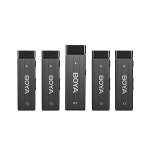 BOYA - Boya BY-W4 Ultra Kompakt Dört Kanallı Kablosuz Mikrofon Sistemi