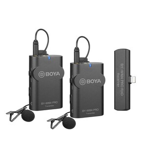 BOYA - Boya BY-WM4 Pro-K4 Iphone İkili Kablosuz Mikrofon