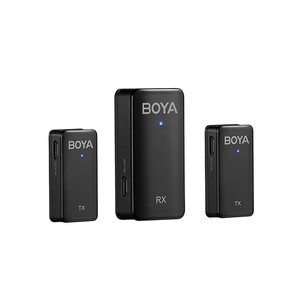 BOYA - Boya BY-WMic5-M2 Ultra Kompakt Çift Kanallı Kablosuz İkili Yaka Mikrofonu (1)