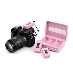 Boya BY-XM6-K2P Kablosuz İkili Yaka Mikrofonu (Pembe) - Thumbnail