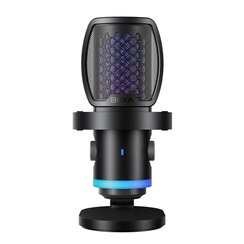 BOYA CastMic G40B RGB Aydınlatmalı Gürültü Engellemeli USB Mikrofon ve Boom Arm Set